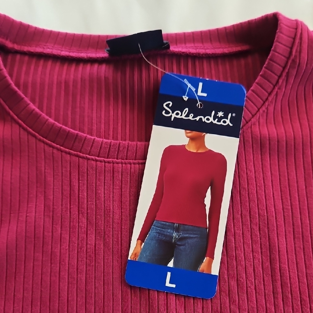 Splendid Ribbed Long-Sleeve  NWT Large - Picture 5 of 5